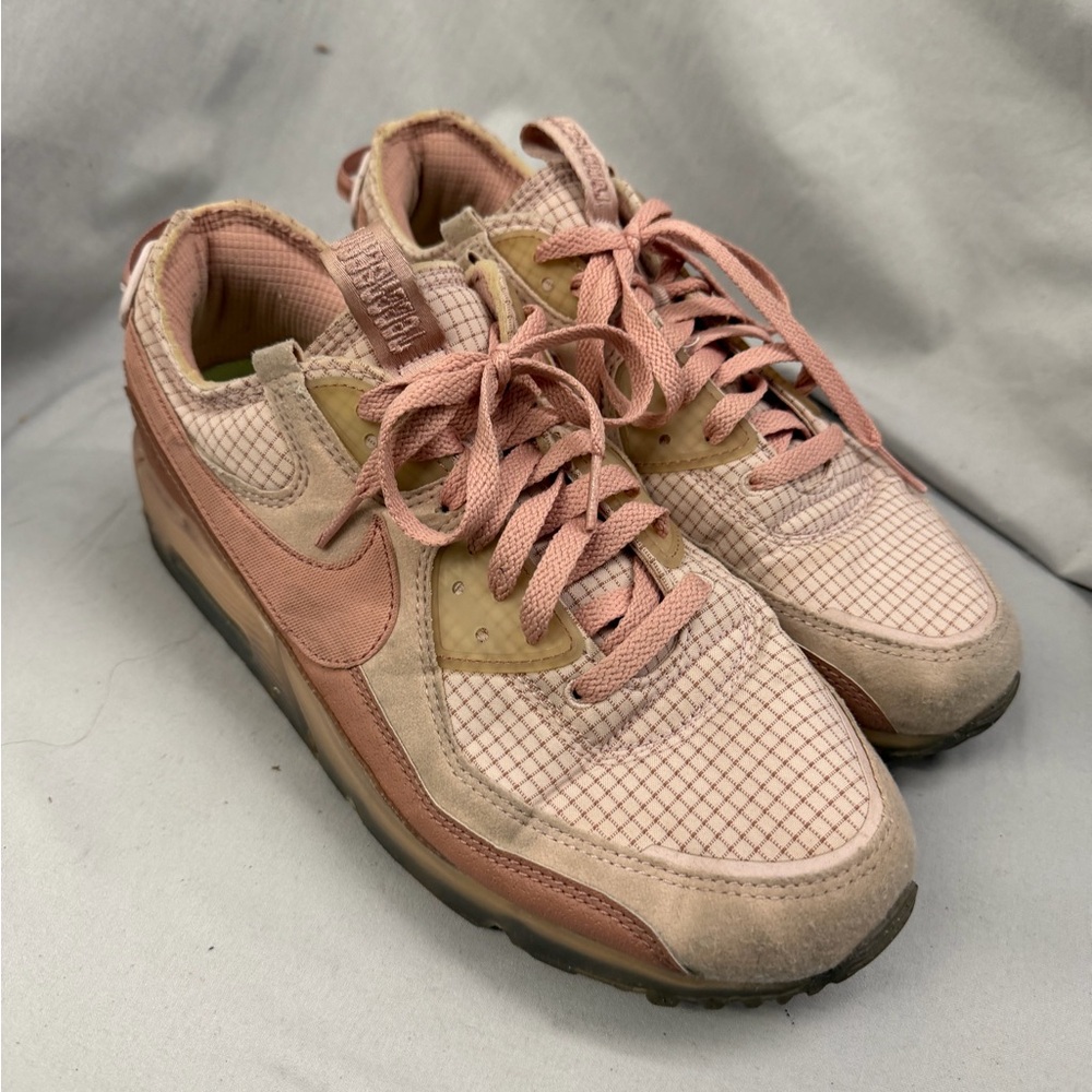 Women's Nike Pink and Tan Air Max Sneakers